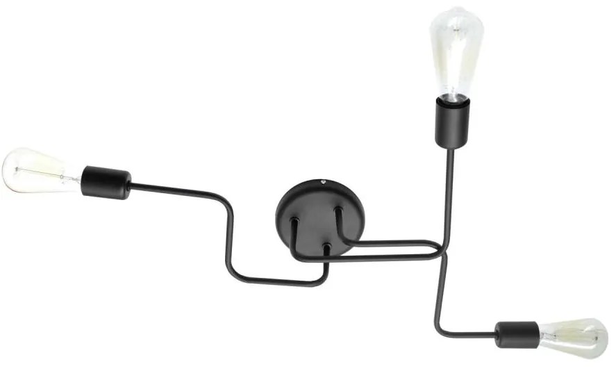 Prisadený luster TUBE 3xE27/15W/230V