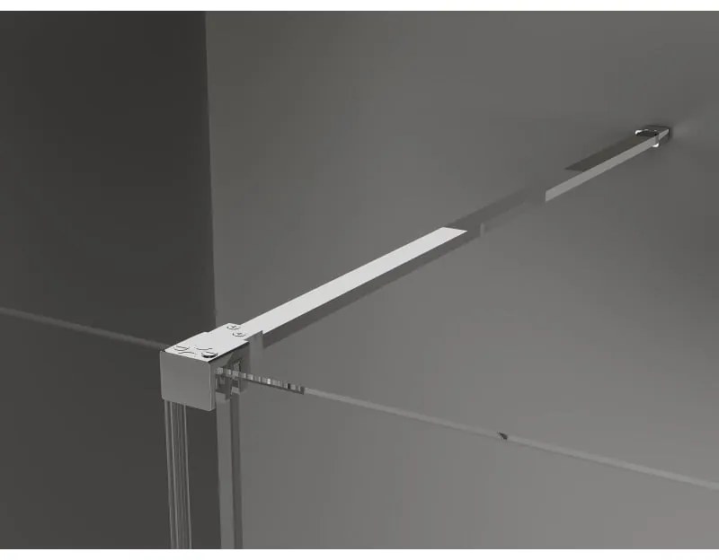 Mexen Velar, posuvné dvere do otvoru typ Walk-In 75 cm, 8mm číre sklo, chrómová, 871-075-000-03-01