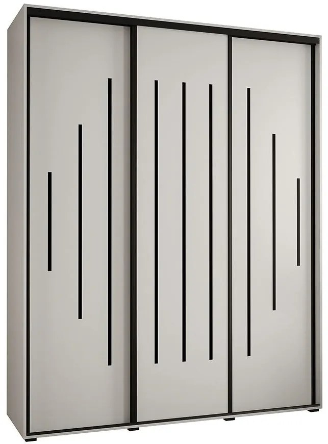 Skriňa 45 Canaris 12 190 biela/čierna