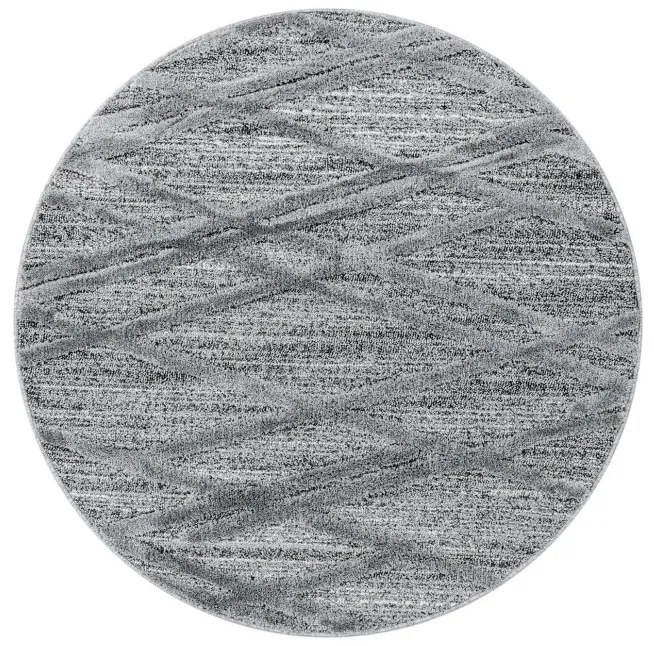 Ayyildiz Kusový koberec PISA 4706, Okrúhly, Sivá Rozmer koberca: 200 cm KRUH