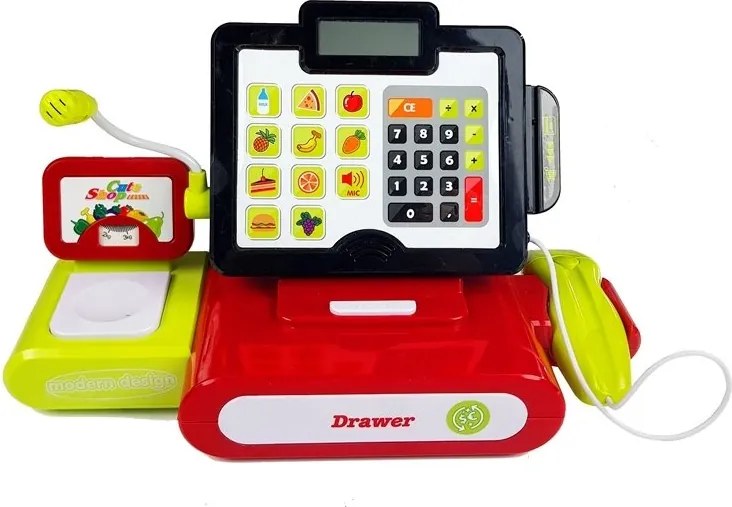 LEAN Toys Kalkulačka s dotykovou fiškálnou pokladňou + príslušenstvo