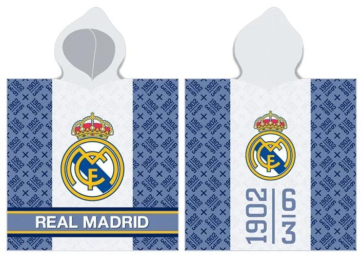 Detské pončo Real Madrid 01 60x120 cm 100% Bavlna