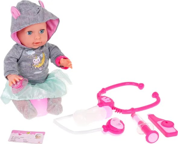 Interaktívna bábika Yale Baby s lekárskou sadou