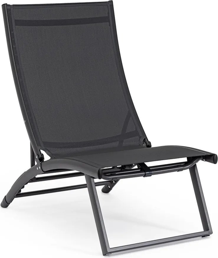 Antracitové kovové záhradné ležadlo Taylor – Bizzotto