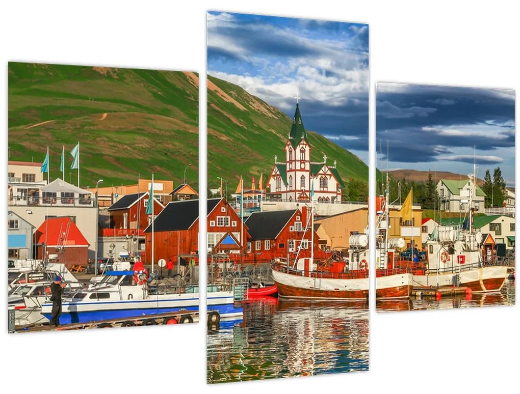 Obraz - Húsavík (90x60 cm)