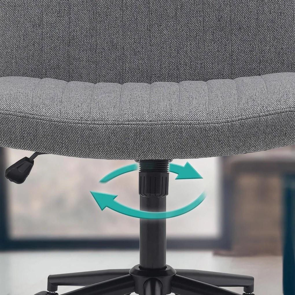 Design-Shop Kancelářská stolička Kingman látka - Tmavo sivá