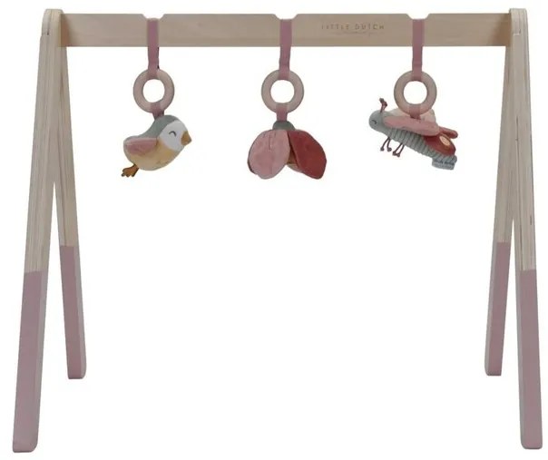 Little Dutch Drevená hrazdička: Kvety a motýle