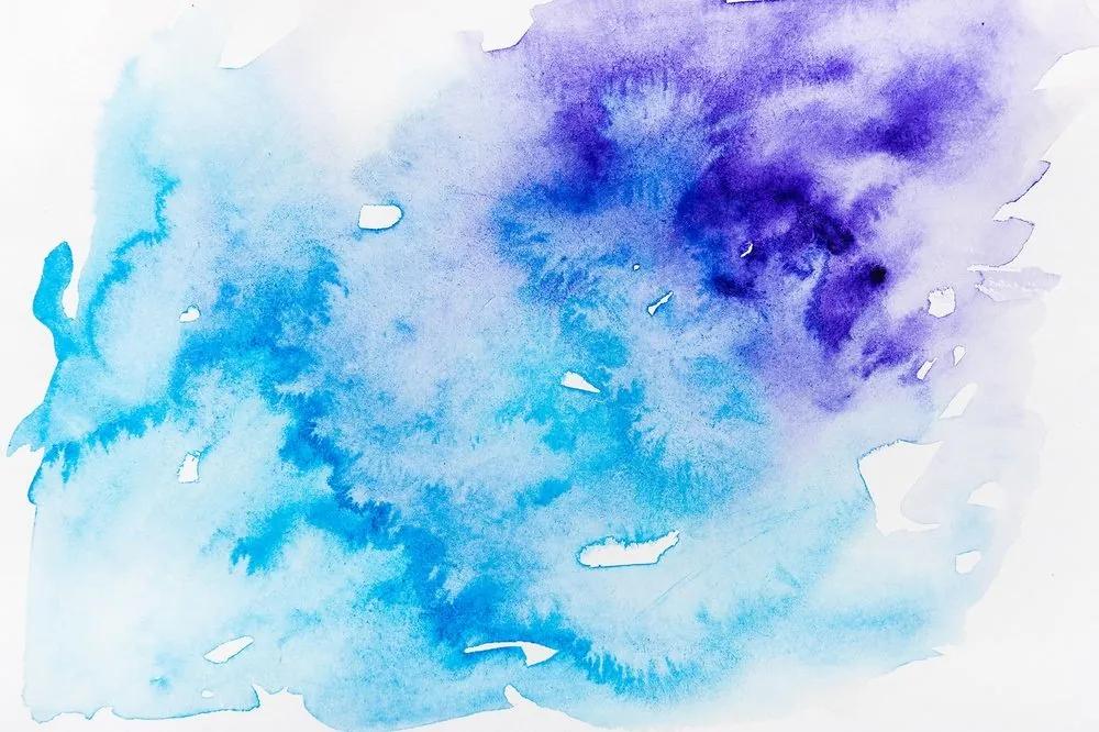 Samolepiaca tapeta modro-fialové abstraktné umenie - 150x100