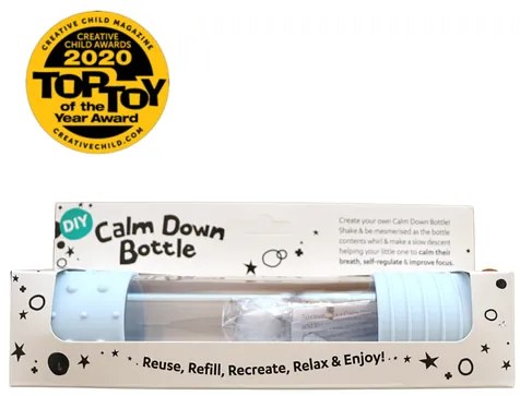 Senzorická fľaša, svetlomodrá