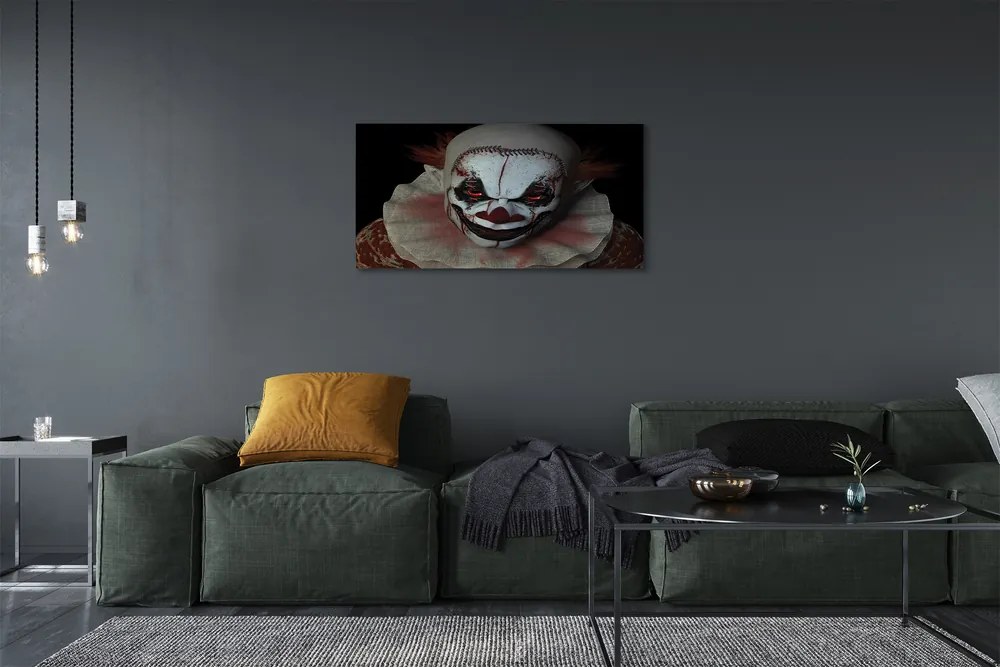 Obraz canvas scary clown 120x60 cm