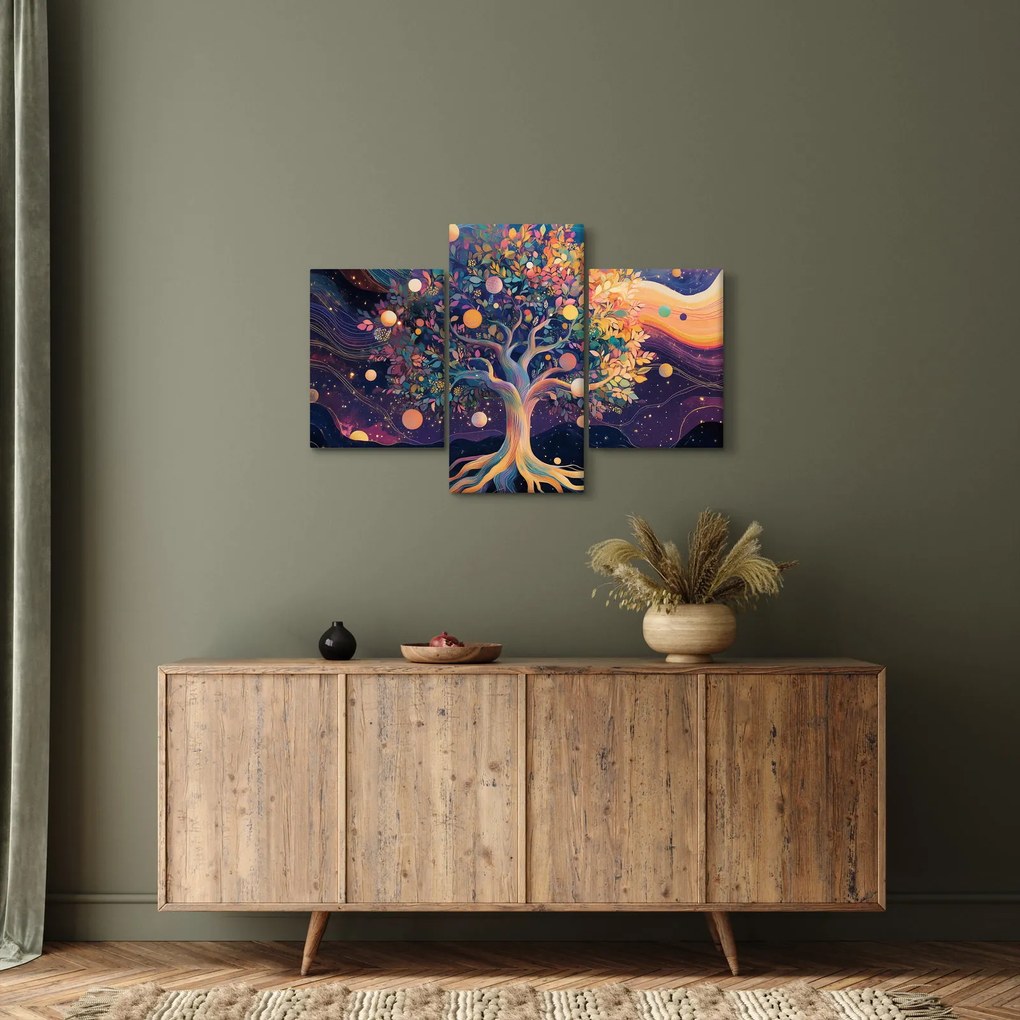 Obraz – Fialový strom plný energie (90x60 cm)