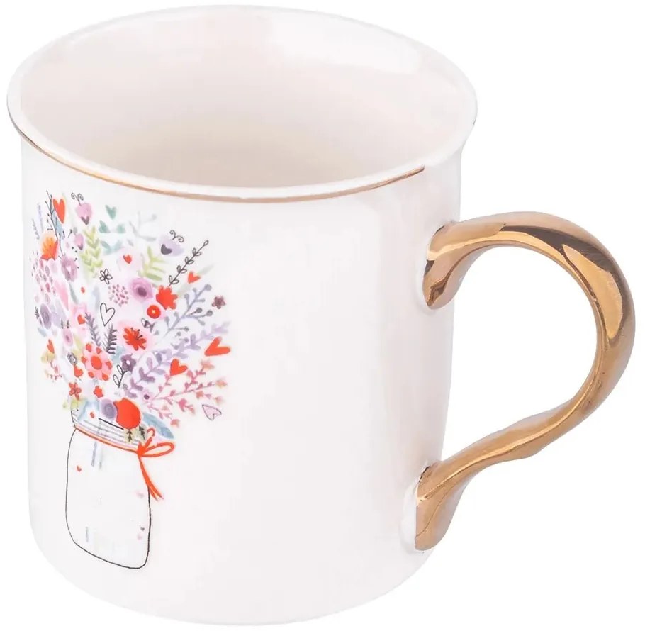 Porcelánový hrnček Kytica 250 ml