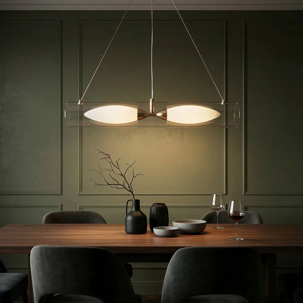Toolight Rea, ZÁVESNÉ STROPNÉ SVIETIDLO G152-2CP GOLD, OSW-04708