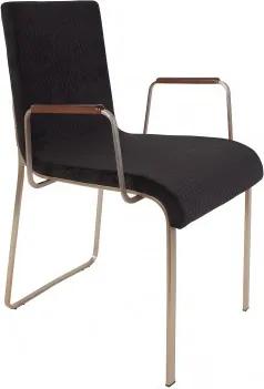 Jídelní židle s područkami FLOR ZUIVER, black Dutchbone 1200129