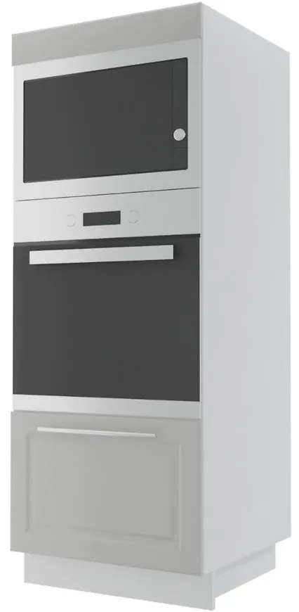Kuchynská skrinka Emporium D5AM/60/154 light grey stone/biela