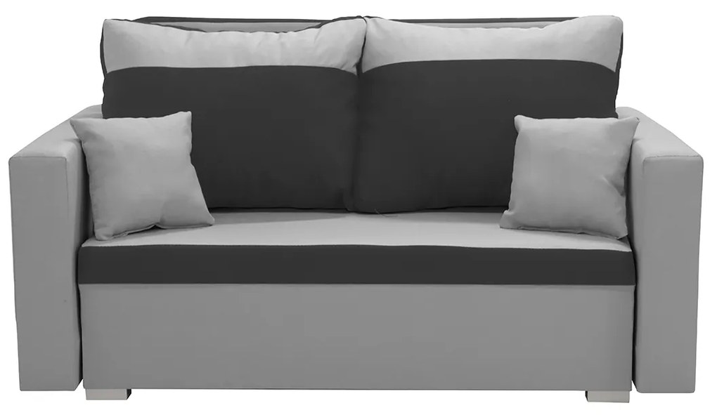 Dvojmiestna rozkladacia pohovka ASTRA3 Strieborná/čierna