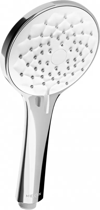 Mexen R-74 3-funkčná sprchová hlavica, chróm/biela - 79574-00