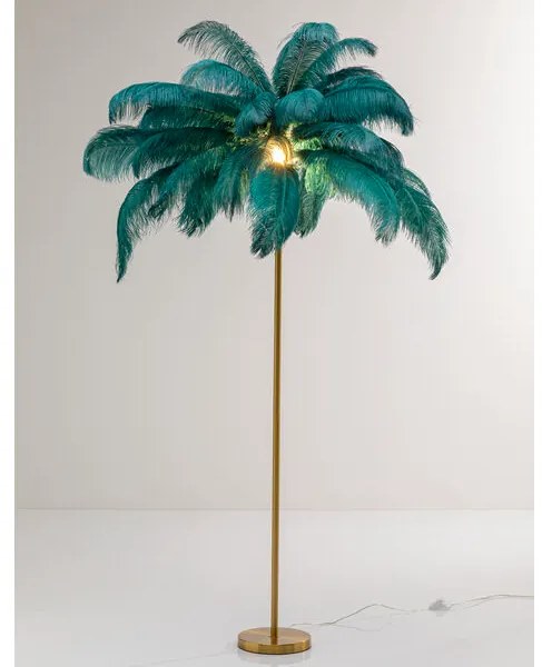 Feather Palm stojaca lampa zelená 165 cm