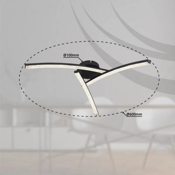 Globo 67169-18 - LED Prisadený luster JULES LED/18W/230V 2700/4000/6000K