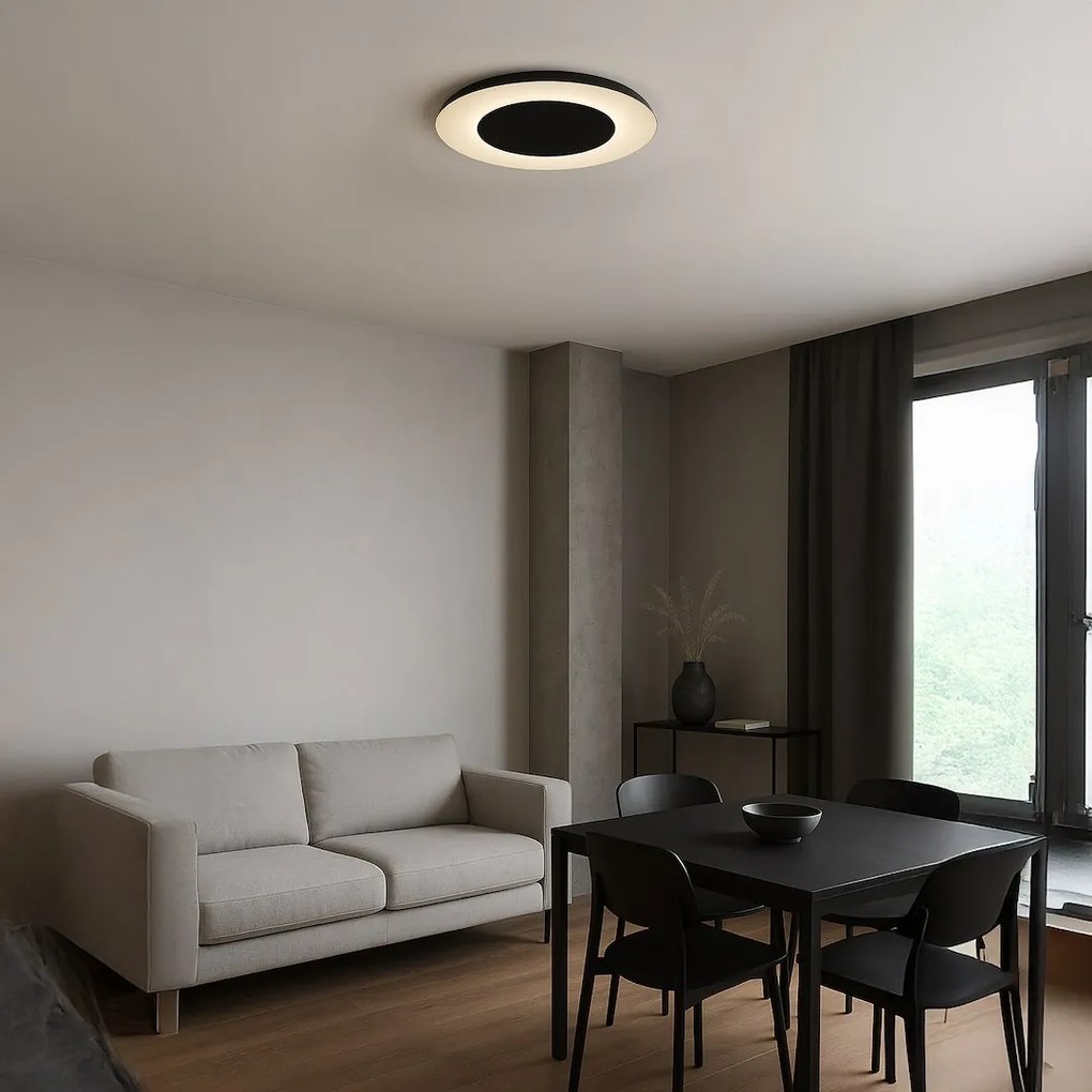 Stropné LED svietidlo Piattino, 1x LED 30w, 3000-6000k, b/w