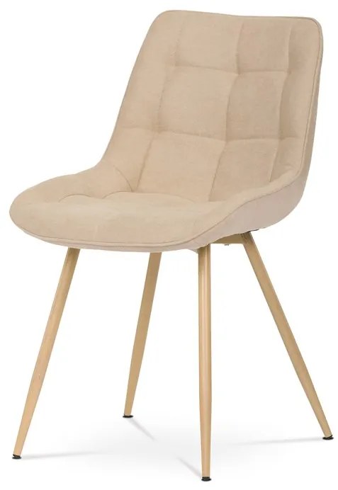 Autronic BONTEC Jedálenská stolička, šedá, látka, CT-394 GREY2 Farba: Béžová