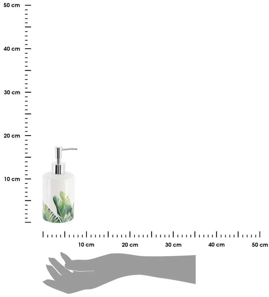 Dávkovač mydla Oasis, kombinácia farieb/s chrómovými prvkami, 320 ml