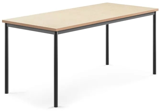 Stôl SONITUS, 1800x800x760 mm, linoleum - béžová, antracit