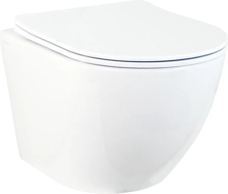 Hydroland Závesná WC misa so SoftClose sedadlom Karat, biela