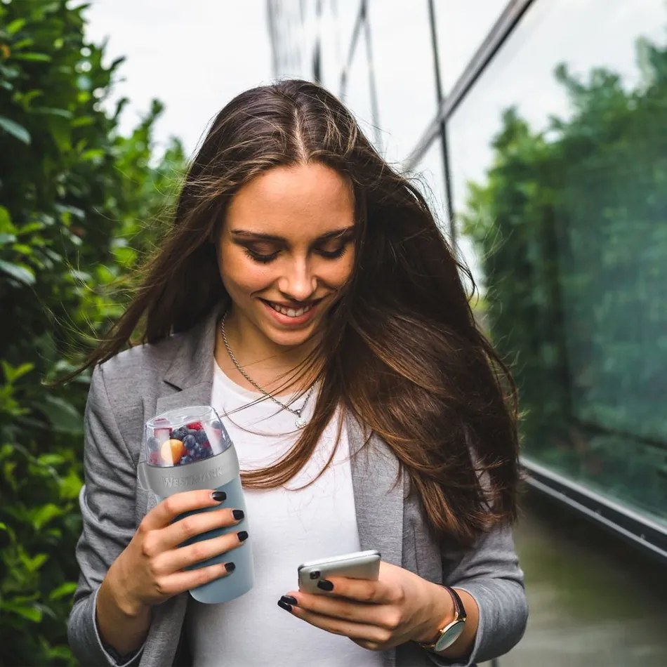 Westmark Dvojdielna dóza na desiatu, 700 ml, modrá, S