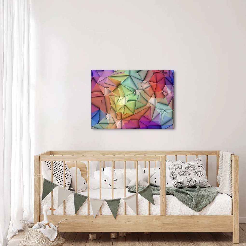 Obraz - Polygonálna abstrakcia (70x50 cm)