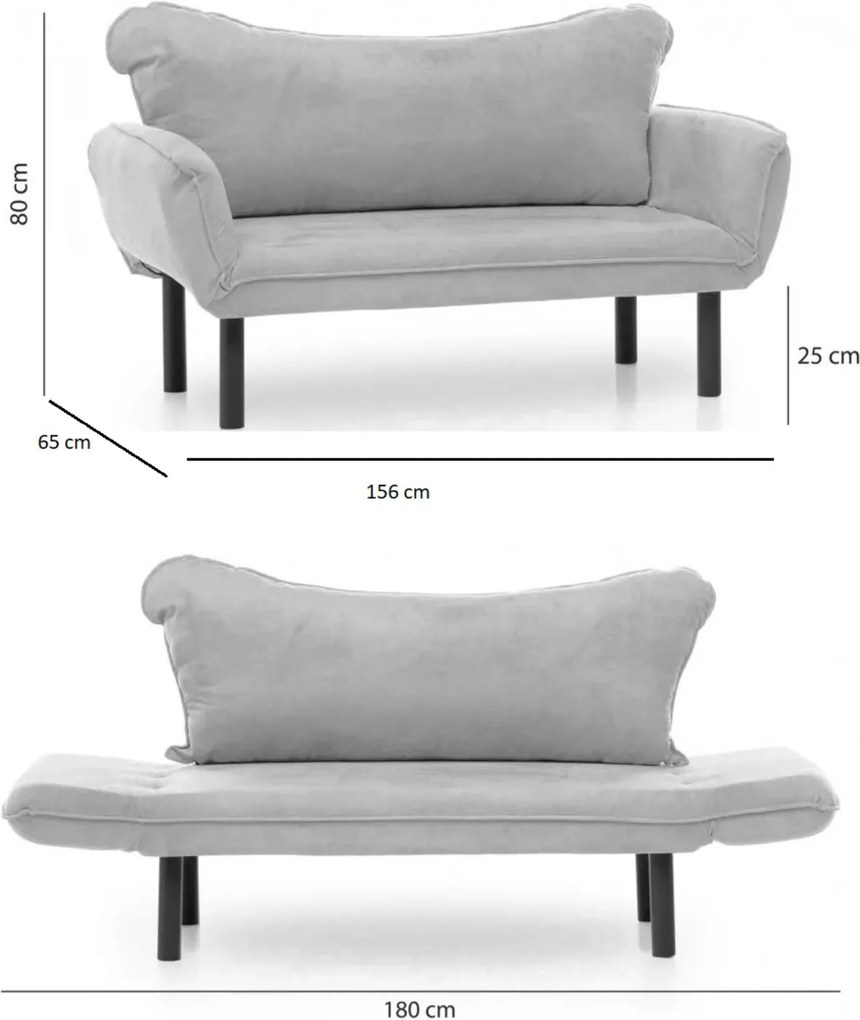 Sconto Pohovka CHATTO čierna