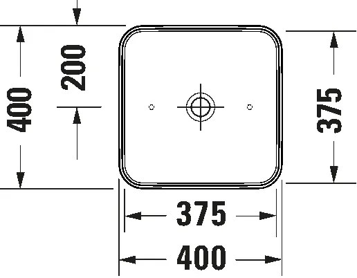 Duravit 2397400070 - Umývadlo na dosku D-NEO 40x40 cm keramika/lesklá biela