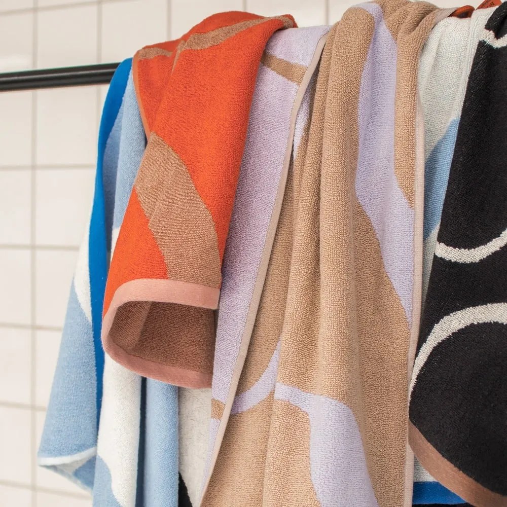 Čiernobiele uteráky v súprave 2 ks z Bio bavlny 50x90 cm Nova Arte – Mette Ditmer Denmark