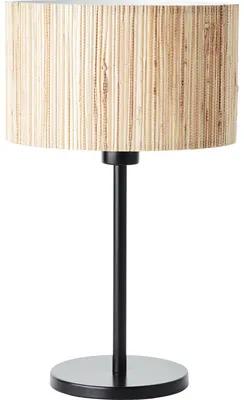 Stolová lampa Brilliant Wimea E27 60W čierna/prírodná