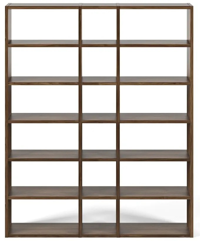 Tmavohnedá knižnica TemaHome Pombal, šírka 182 cm