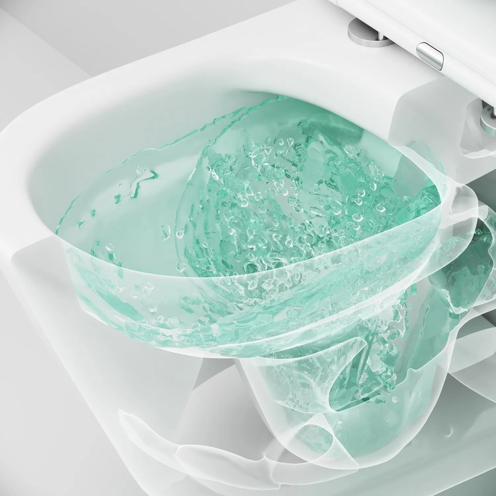 Závesné WC AM.PM Flash CNA1700SC bezokrajové, so sedadlom Microlift, biele