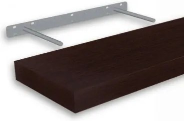 Samonosná polica wenge 118,5x23,5cm