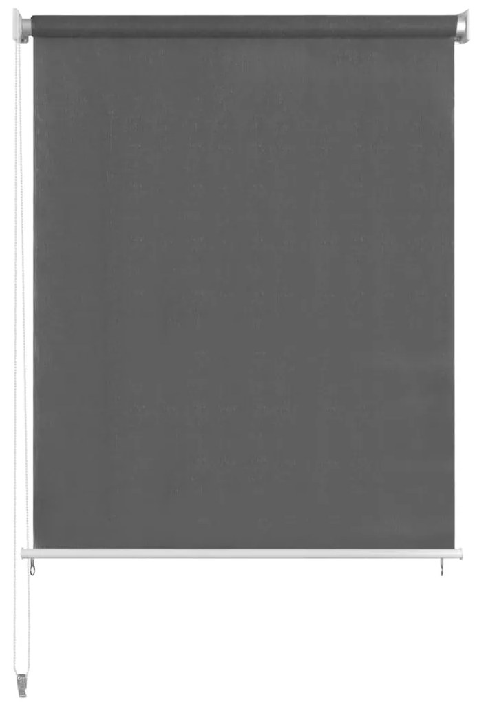 vidaXL Vonkajšia zatemňovacia roleta 350x140 cm antracitová