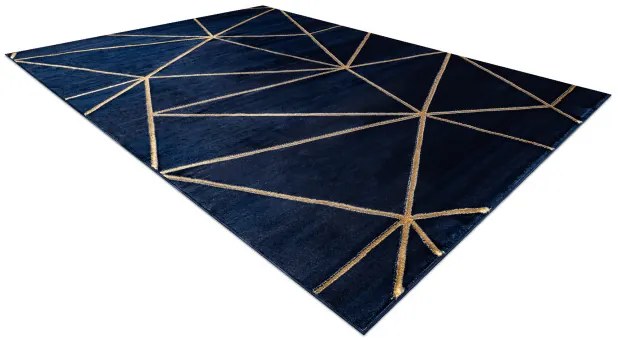 Koberec EMERALD exkluzívny 1013 glamour, styl geometrický granátový / zlatý