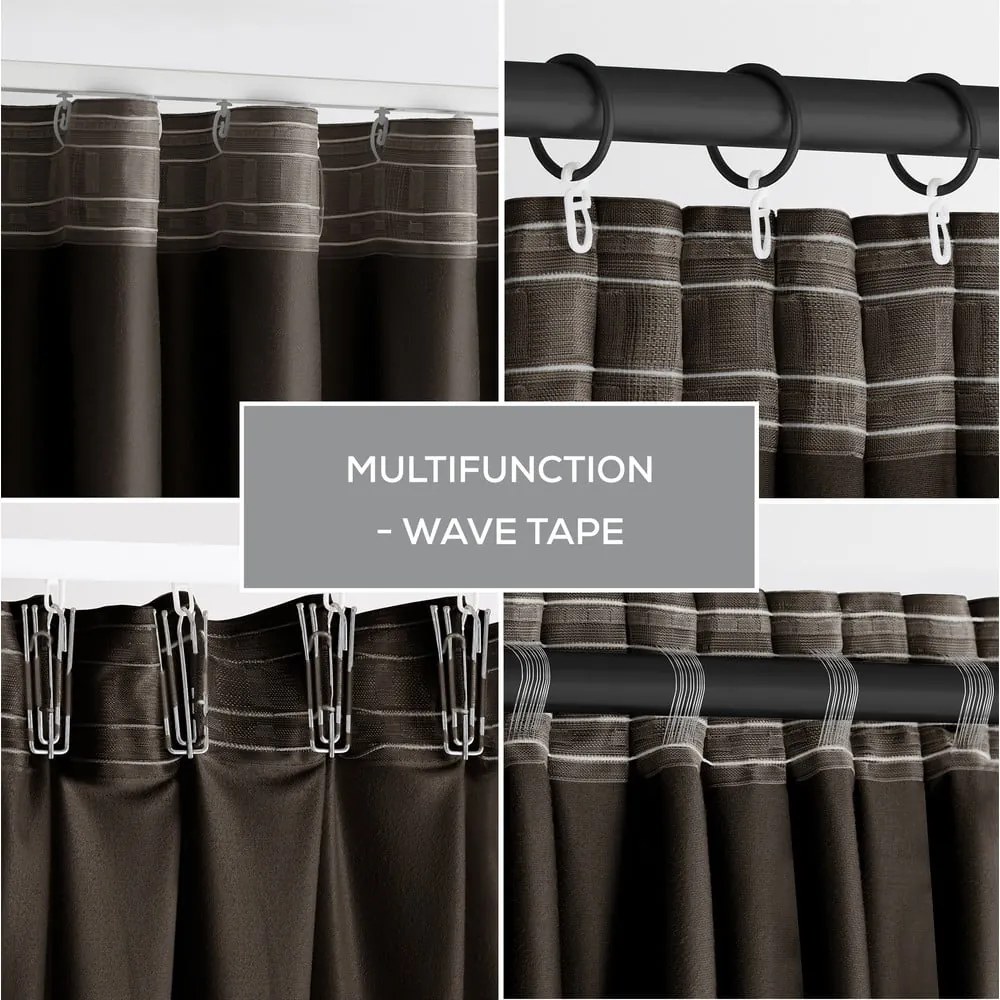 Hnedý zamatový dimout záves 140x270 cm – Restilo