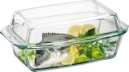 Zapekacia hranatá misa s vekom SIMAX, šírka 35 cm%