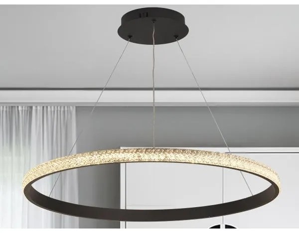 LED Stmievateľný luster na lanku LED/55W/230V 3000-6500K + diaľkové ovládanie