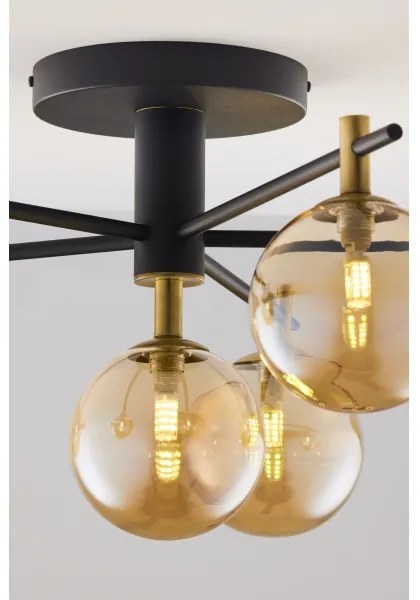 Jupiter 2033 - Prisadený luster FIGARO 6xG9/10W/230V čierna/zlatá/béžová