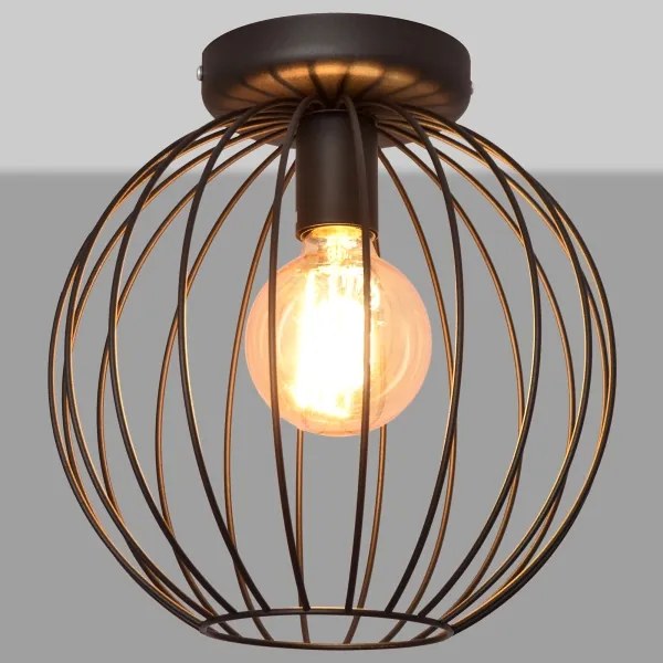 Prisadený luster MERCURE 1xE27/15W/230V pr. 30 cm čierna