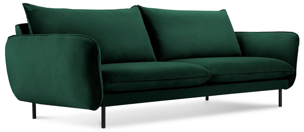 Zamatová štvormiestna pohovka Vienna 230 × 92 × 95 cm