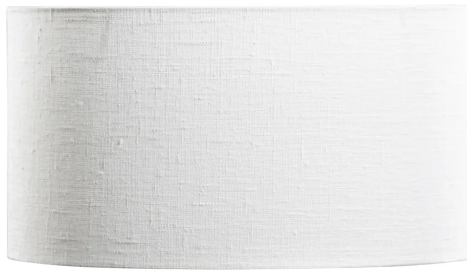 Biely oválny tienidlo z ľanu 35/23/18