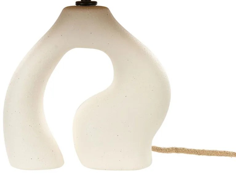 Keramická stolná lampa biela BARBAS  Beliani