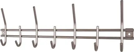 Nástenný vešiak Carlus, matný nerez%