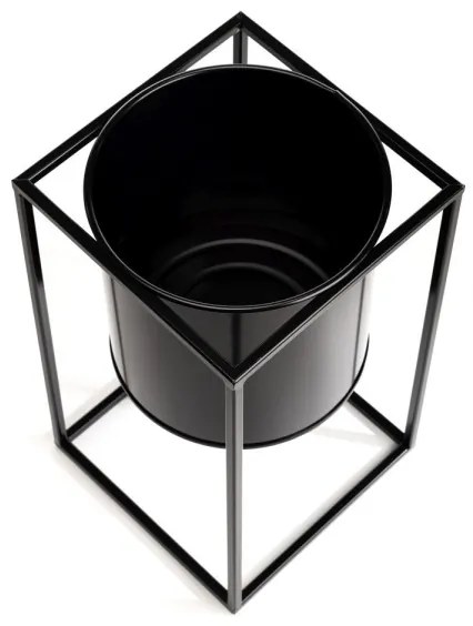 Stojan na kvety RING 40x23 cm čierna