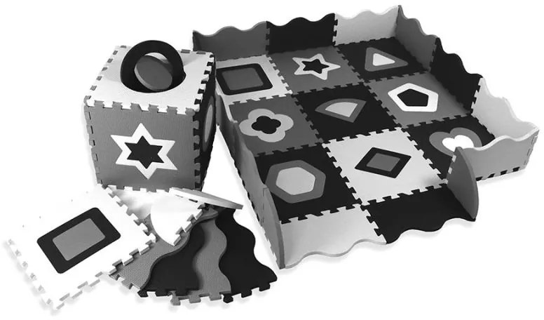 Puzzle podložka s okrajmi Sapphire Kids SK-38 - formy
